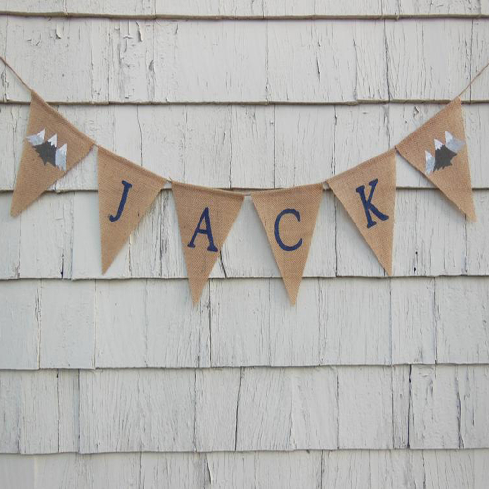 Baby Nursery Garland - Mountain Kwekerij Decoraties, Gepersonaliseerde Naam Banner,