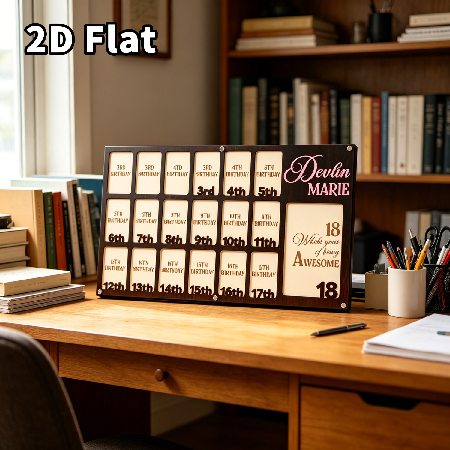 Baby Nursery Frames - 1Pc Custom Grade Fotolijst Houten Plaquette