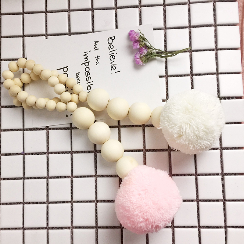 Baby Nursery Garland - Houten Kralen Kwastje Bal Guirlande Muur