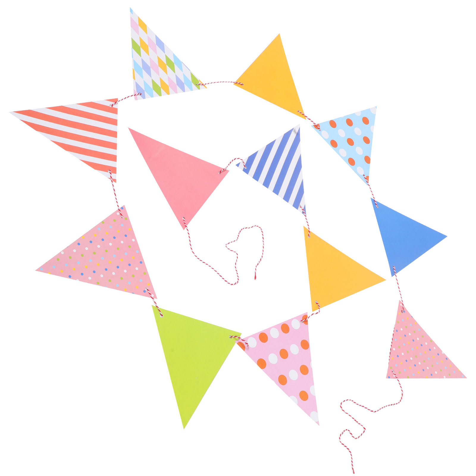Baby Nursery Garland - Eenvoudig te installeren driehoekige papieren vlaggen