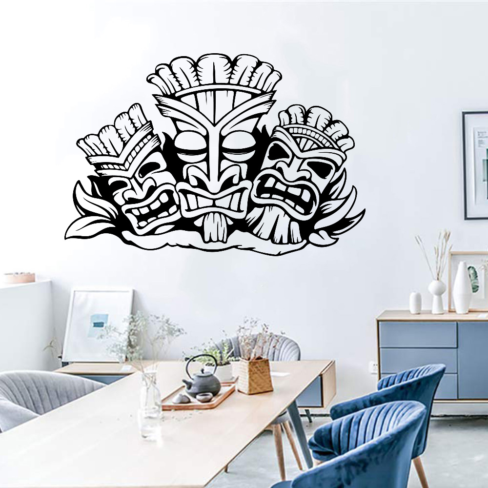 Baby Nursery Wall Stickers - Hawaiian Totem Muursticker Aloha Hawaii Tiki