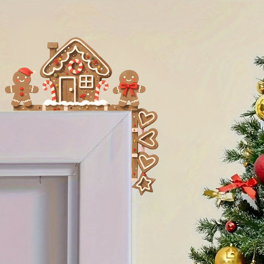 Baby Nursery Wall Stickers - Peperkoekhuis & Man Kerst muursticker verwijderbare
