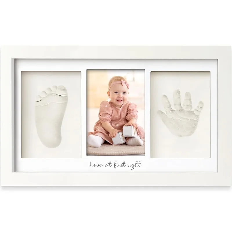 Baby Nursery Frames - Baby Handafdruk Voetafdruk Klei Kit Pasgeboren