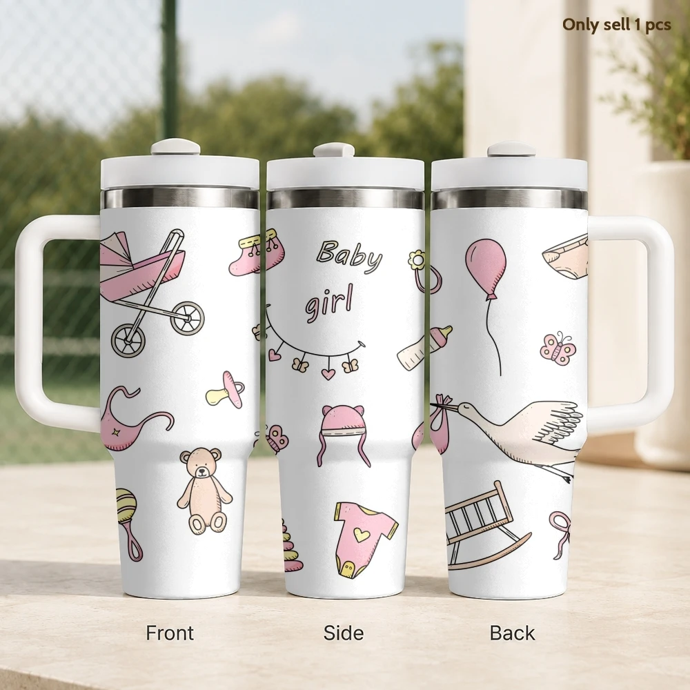 Baby Nursery Hours - Babykameraccessoires voor pasgeborenen, vacuümflessen, 40oz roestvrijstalen