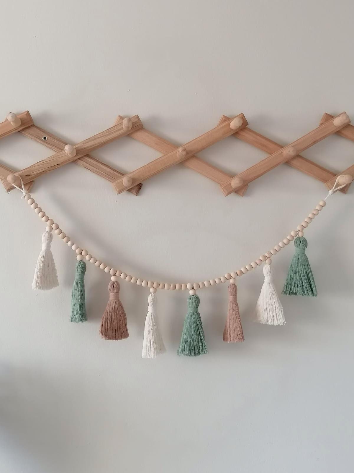 Baby Nursery Garland - Kwastje Macrame Slinger, Boho Baby Decoratie,