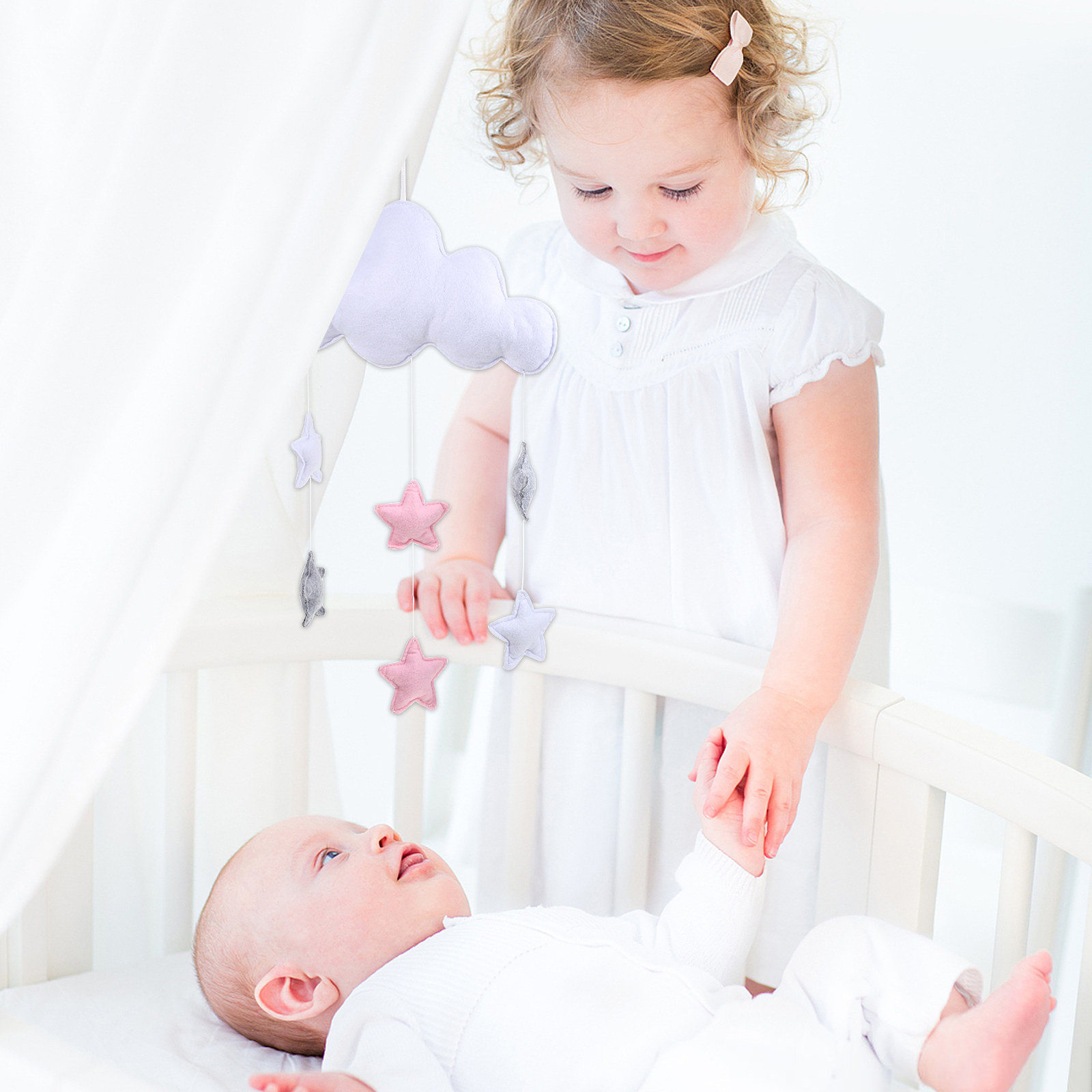 Baby Nursery Garland - 2 stuks wolk regendruppel hangende decoraties