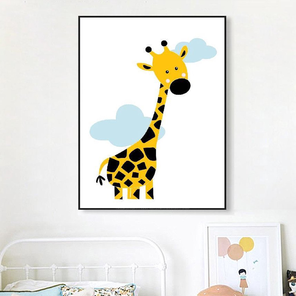 Cartoon Dier Posters Geel Leeu - Baby Nursery Yellow Walls recensie en prijs