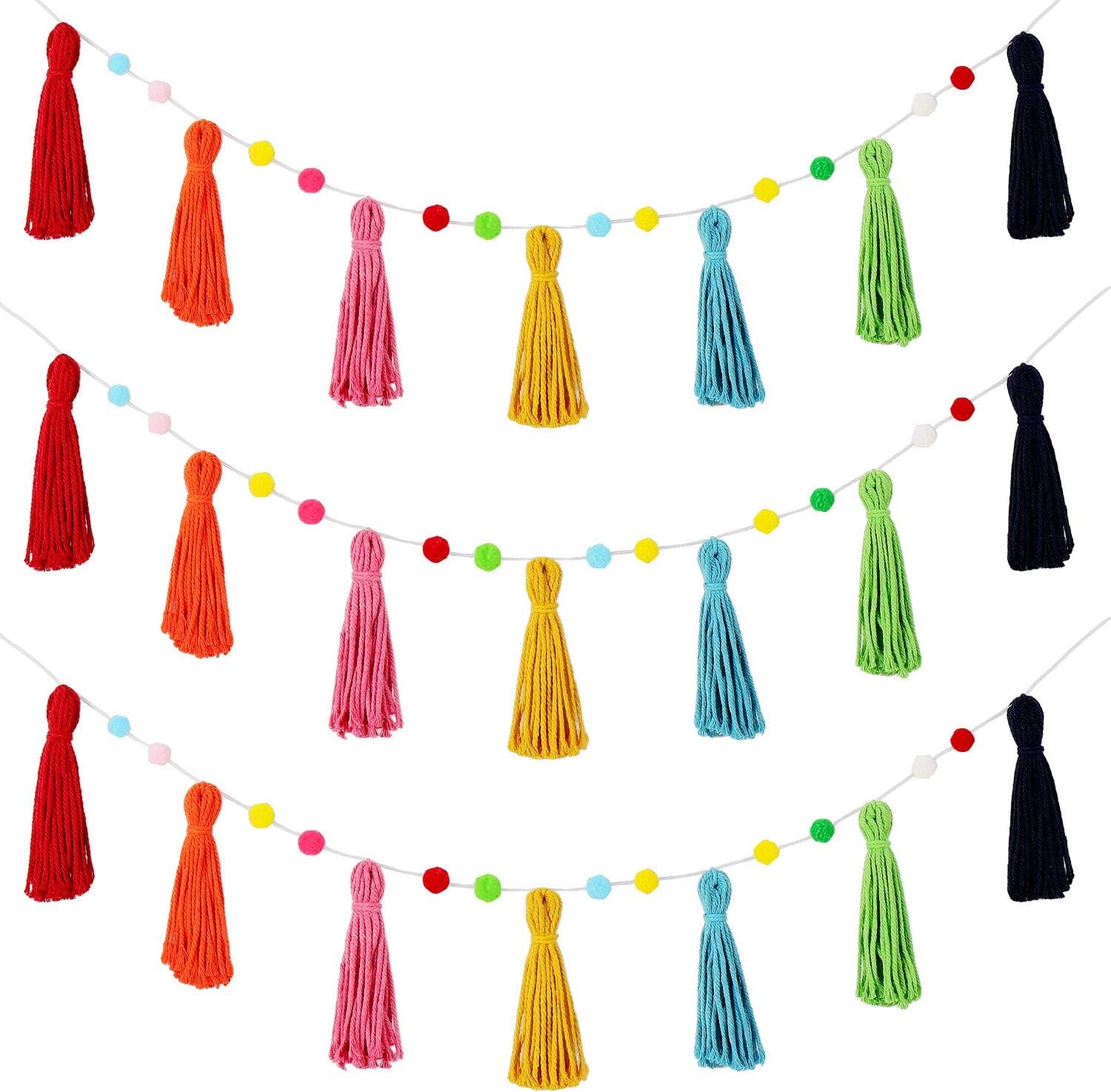 3-delige kleurrijke regenboog  - Baby Nursery Garland recensie en prijs