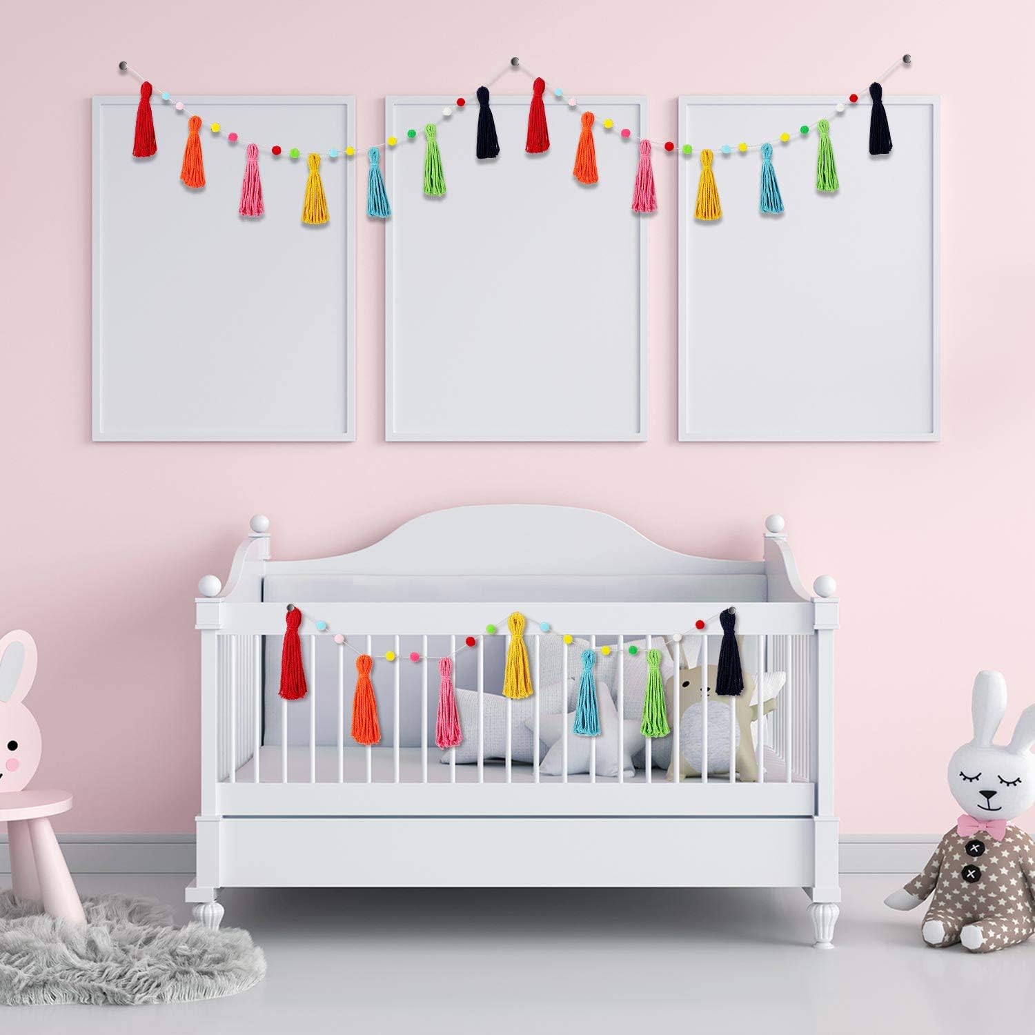 3-delige kleurrijke regenboog  - Baby Nursery Garland recensie en prijs