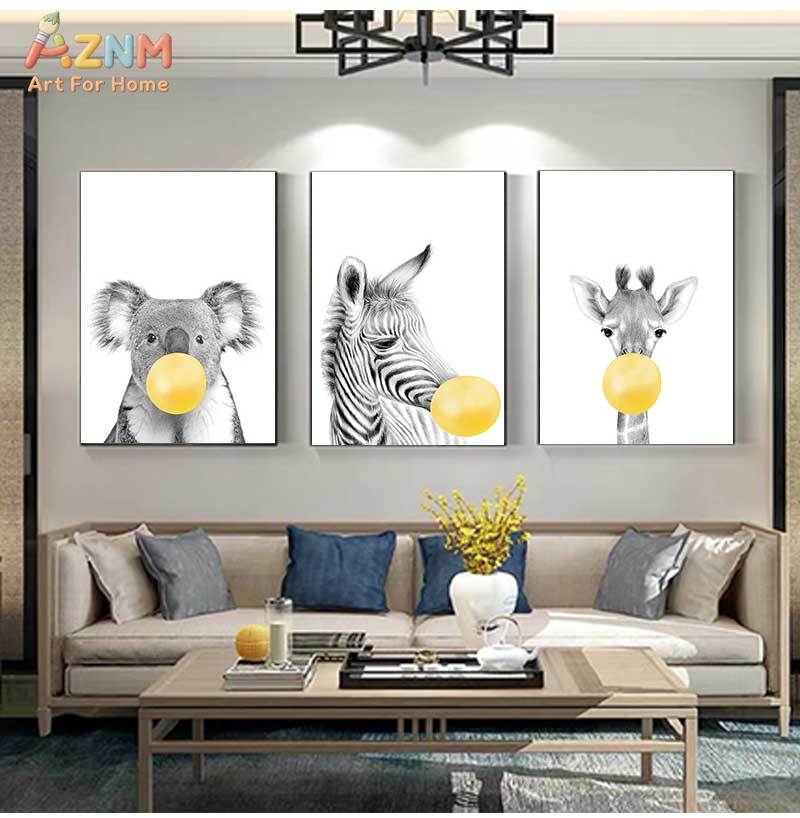 Babykamer gele ballonnen diere - Baby Nursery Yellow Walls recensie en prijs