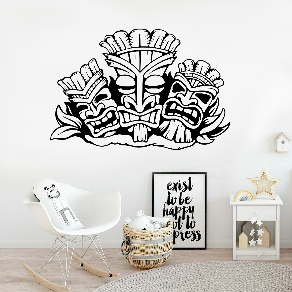 Hawaiian Totem Muursticker Alo - Baby Nursery Wall Stickers recensie en prijs