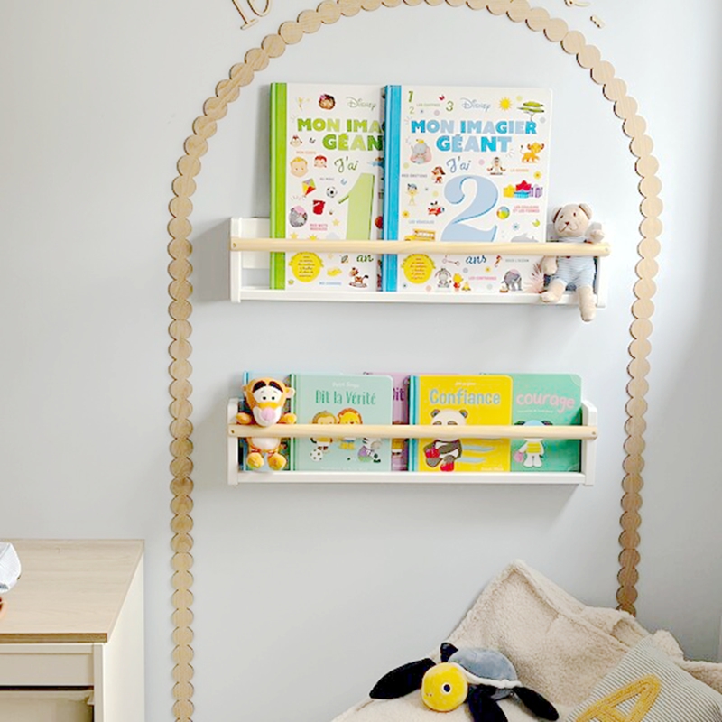 Moderne onafgewerkte houten wa - Baby Nursery Frames recensie en prijs