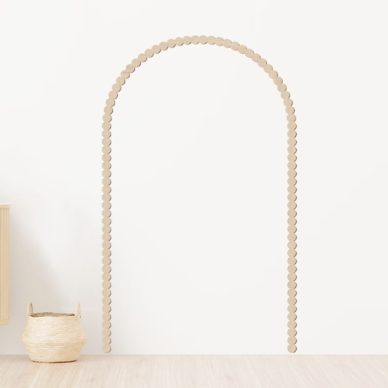 Moderne onafgewerkte houten wa - Baby Nursery Frames recensie en prijs