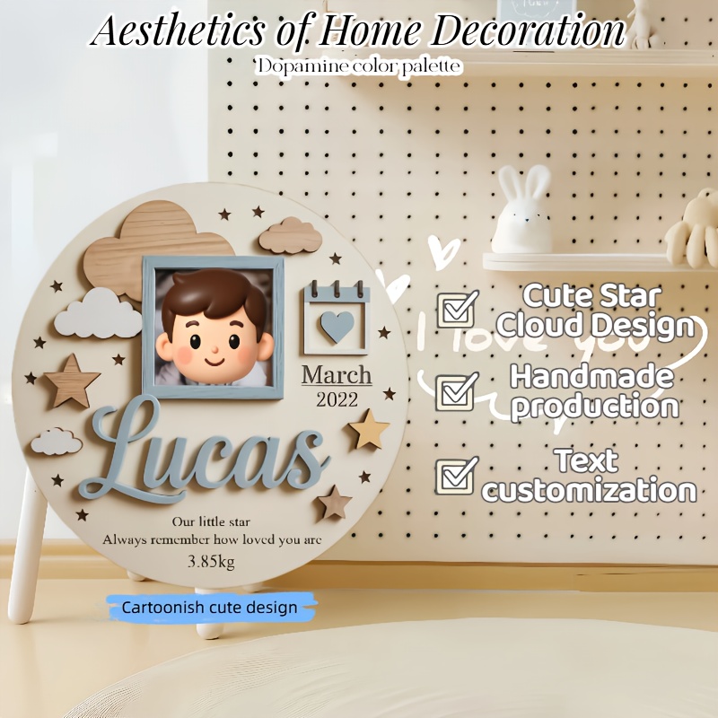 Gepersonaliseerde baby fotolij - Baby Nursery Frames recensie en prijs