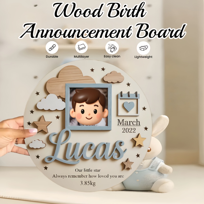Gepersonaliseerde baby fotolij - Baby Nursery Frames recensie en prijs