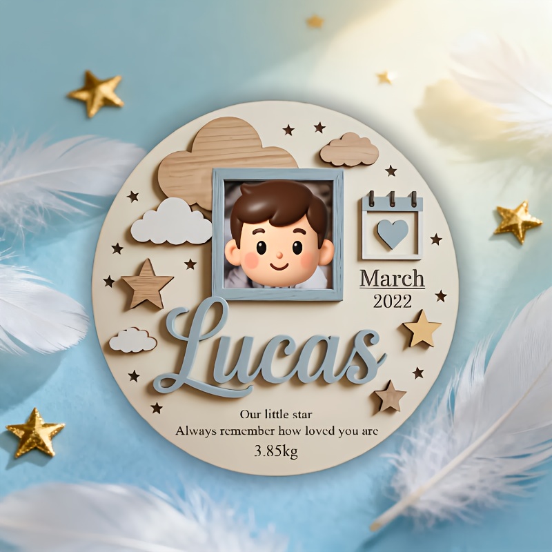 Gepersonaliseerde baby fotolij - Baby Nursery Frames recensie en prijs