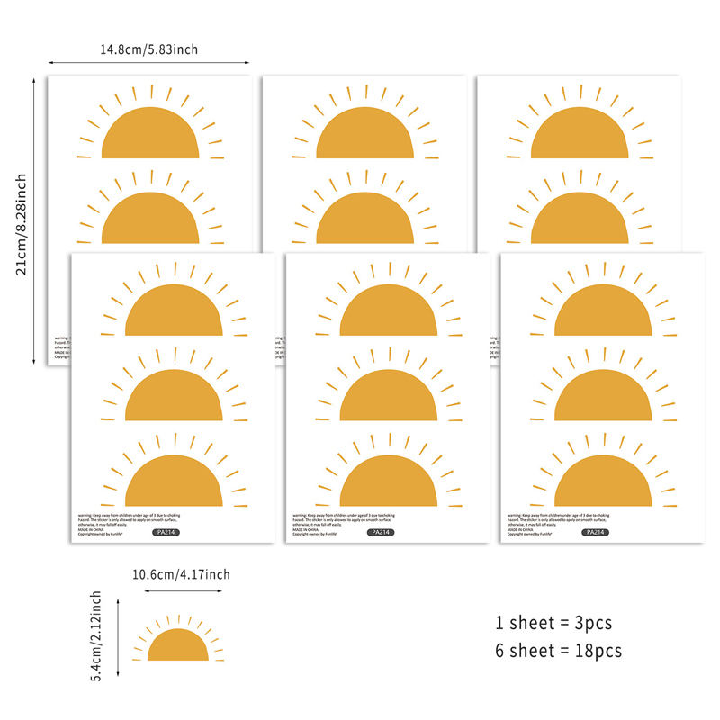 Boho Geel Oranje Halve Zon Muu - Baby Nursery Yellow Walls recensie en prijs