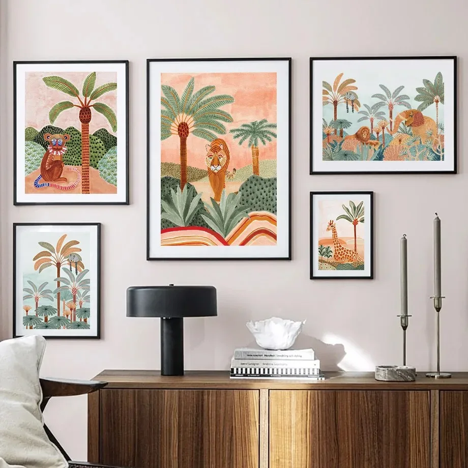 Boho Jungle Dieren Tijger Aap  - Baby Nursery Kids recensie en prijs