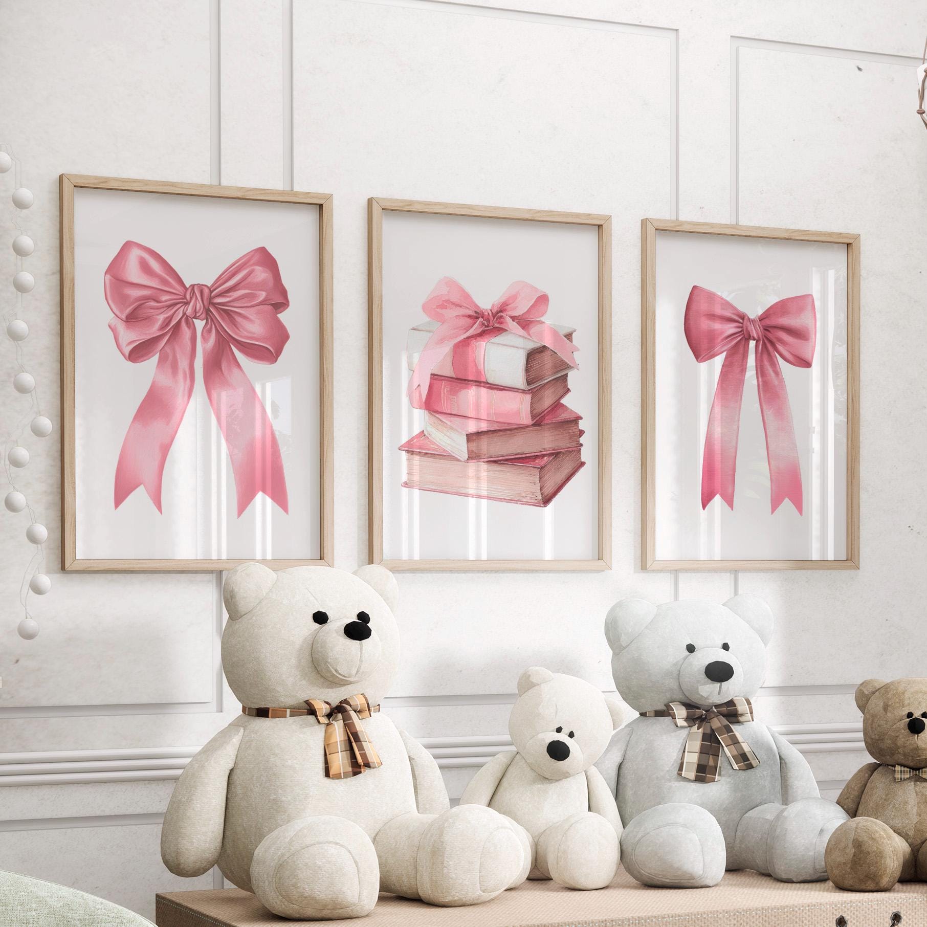 3 stks/set frameloze, roze str - Baby Nursery Frames recensie en prijs