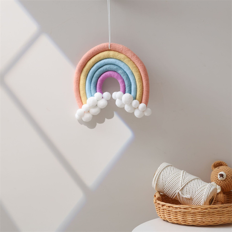 Nordic Vilt Geweven Regenboog  - Baby Nursery Garland recensie en prijs