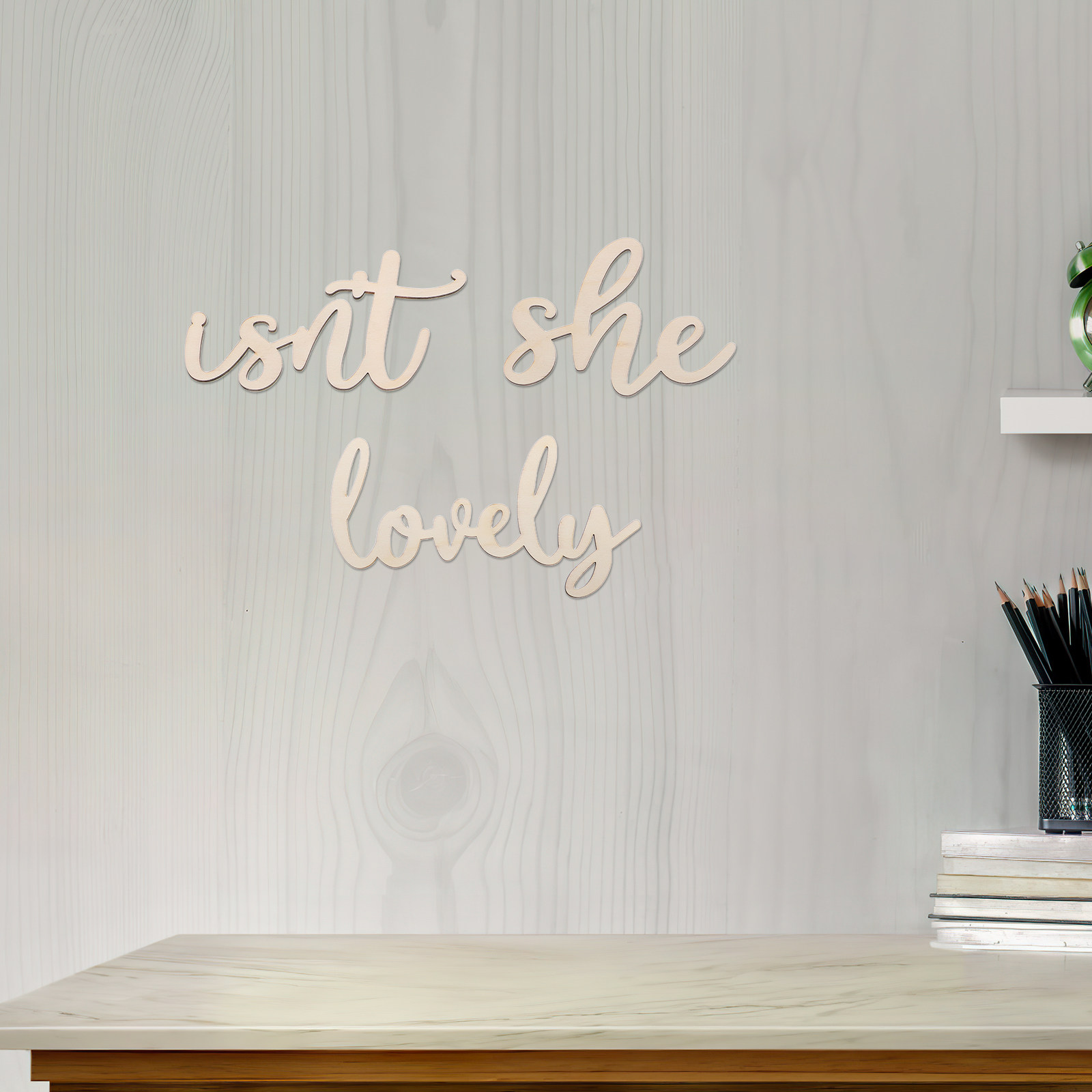 Houten bordje, houten wandstic - Baby Nursery Wall Stickers recensie en prijs