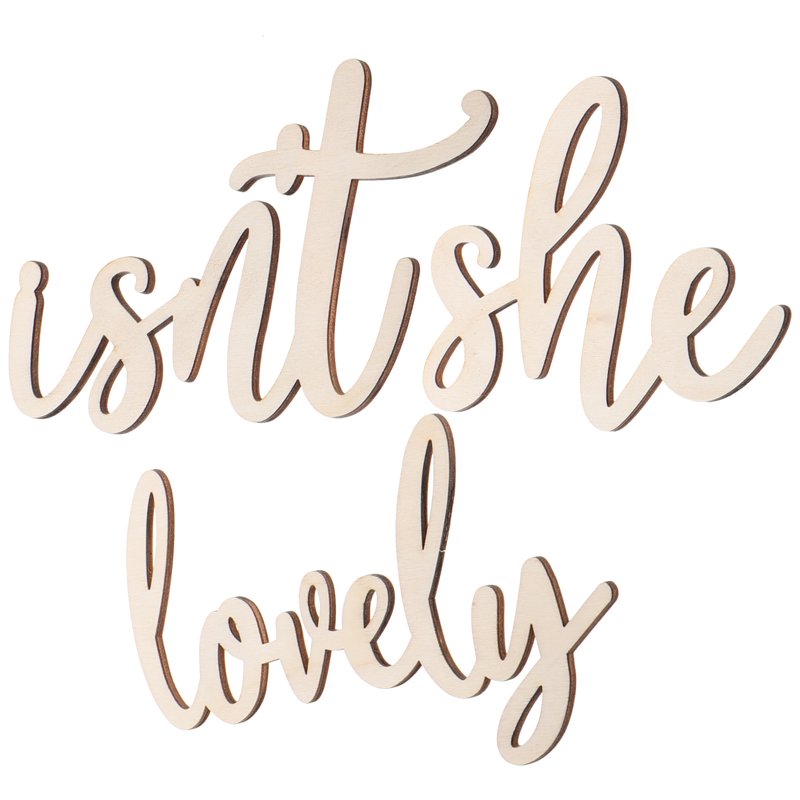 Houten bordje, houten wandstic - Baby Nursery Wall Stickers recensie en prijs