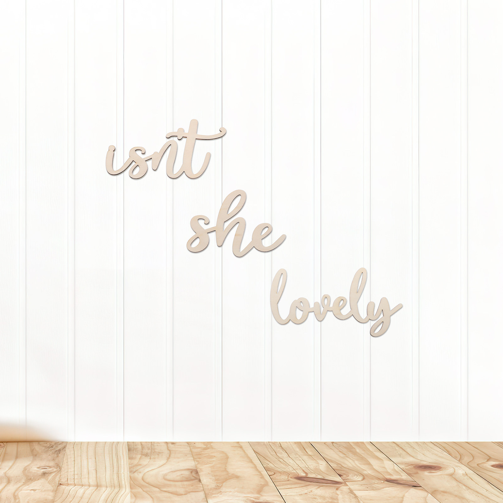 Houten bordje, houten wandstic - Baby Nursery Wall Stickers recensie en prijs