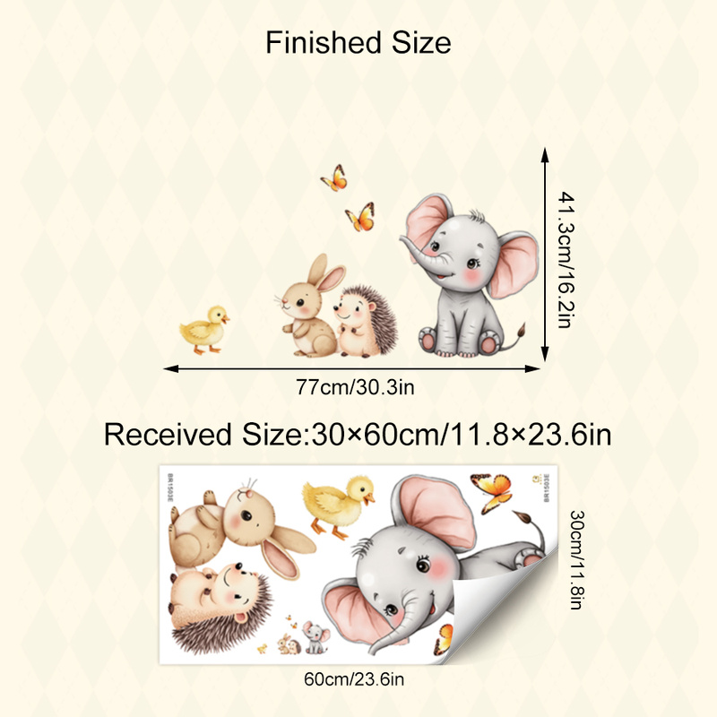 Cartoon dier muursticker - oli - Baby Nursery Wall Stickers recensie en prijs