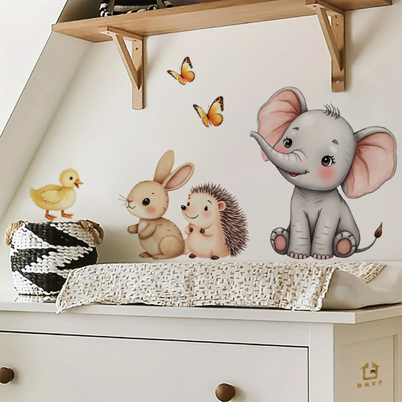 Cartoon dier muursticker - oli - Baby Nursery Wall Stickers recensie en prijs