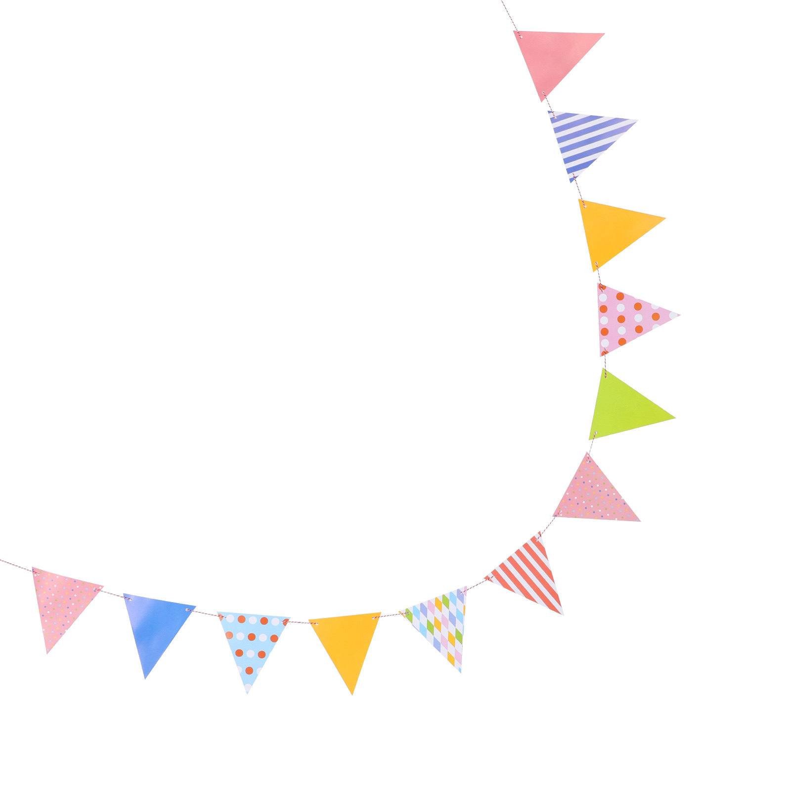 Driehoekige papieren vlaggenli - Baby Nursery Garland recensie en prijs