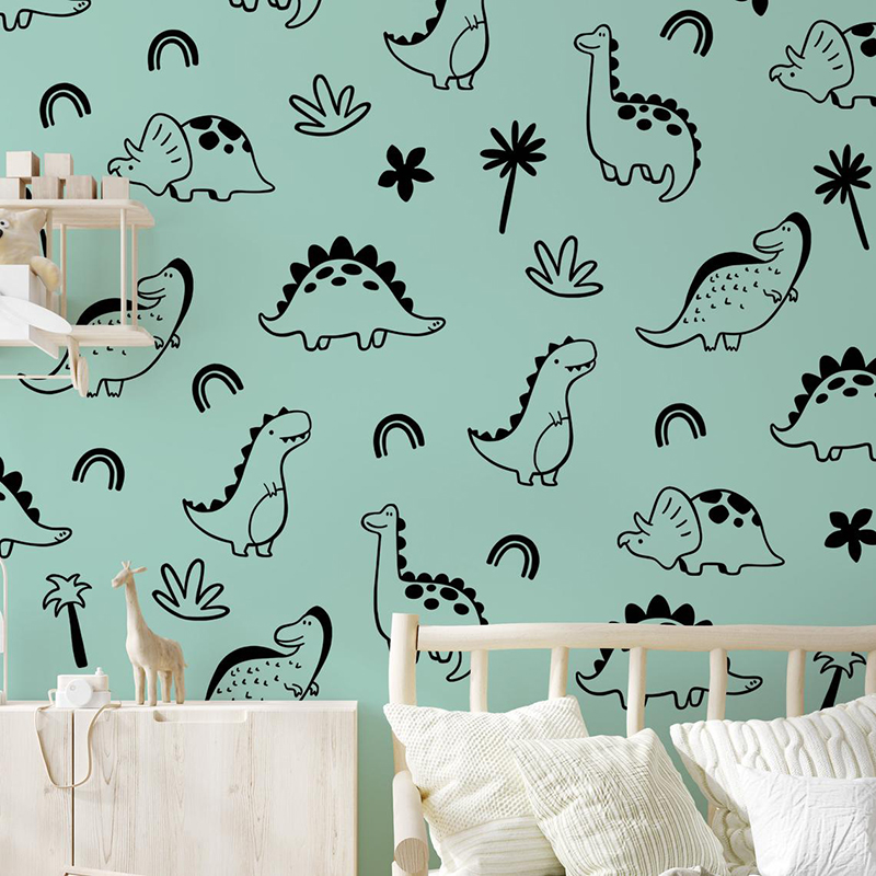 Geometrische dinosaurus boom r - Baby Nursery Wall Stickers recensie en prijs