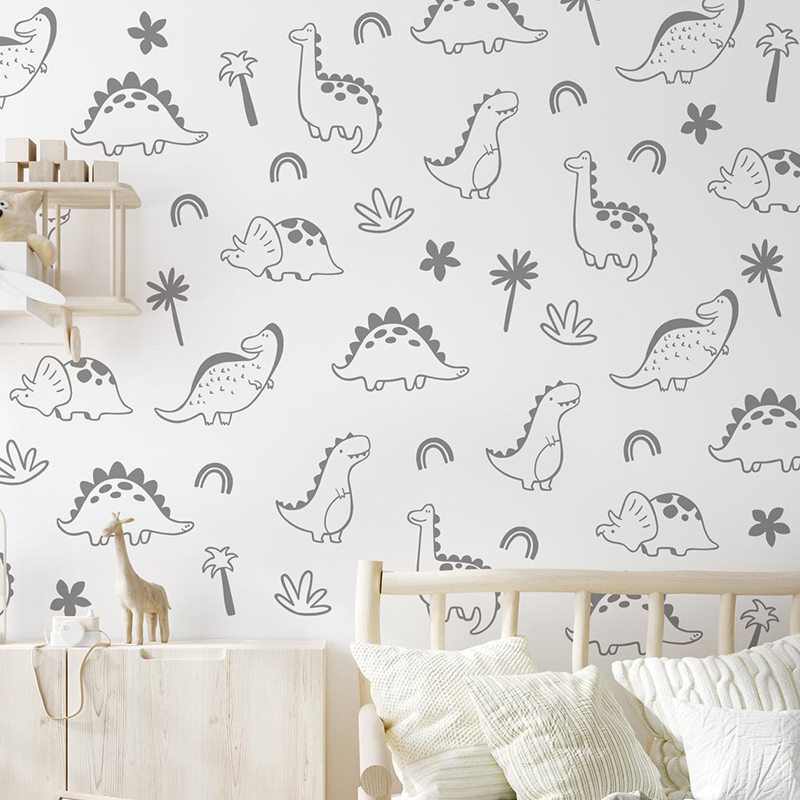 Geometrische dinosaurus boom r - Baby Nursery Wall Stickers recensie en prijs