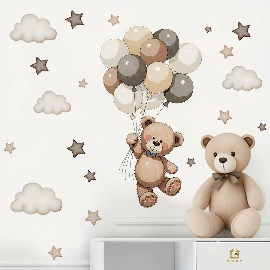 Schattige teddybeer muursticke - Baby Nursery Wall Stickers recensie en prijs