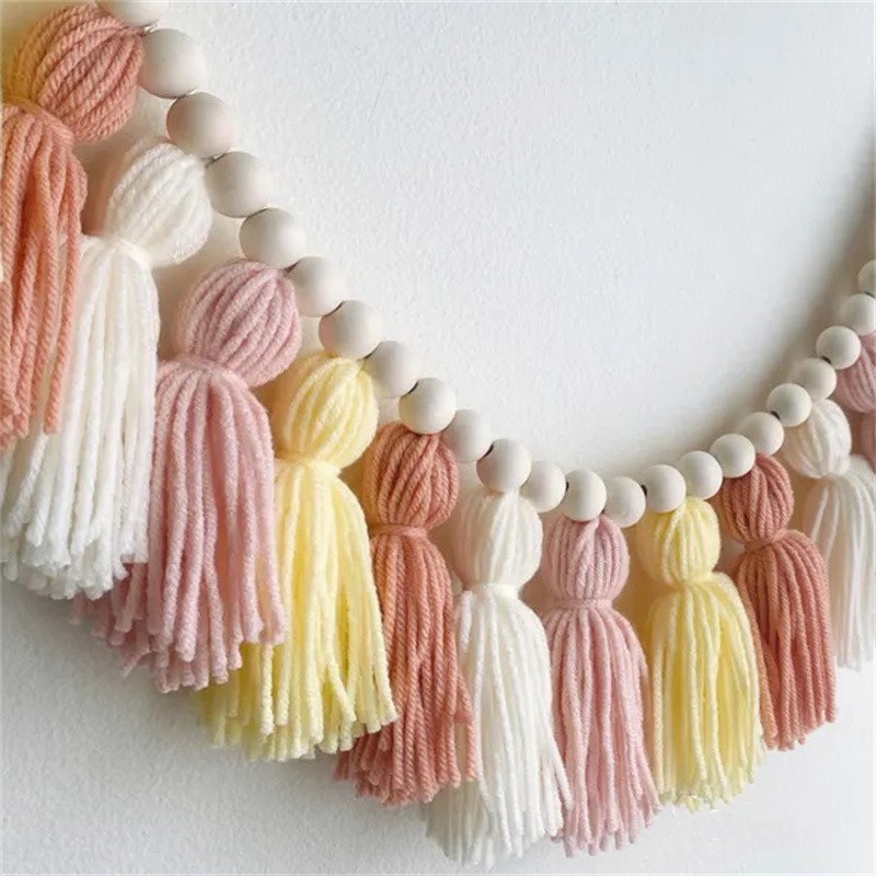 Gele Boho Kwastenkransen Wandd - Baby Nursery Garland recensie en prijs