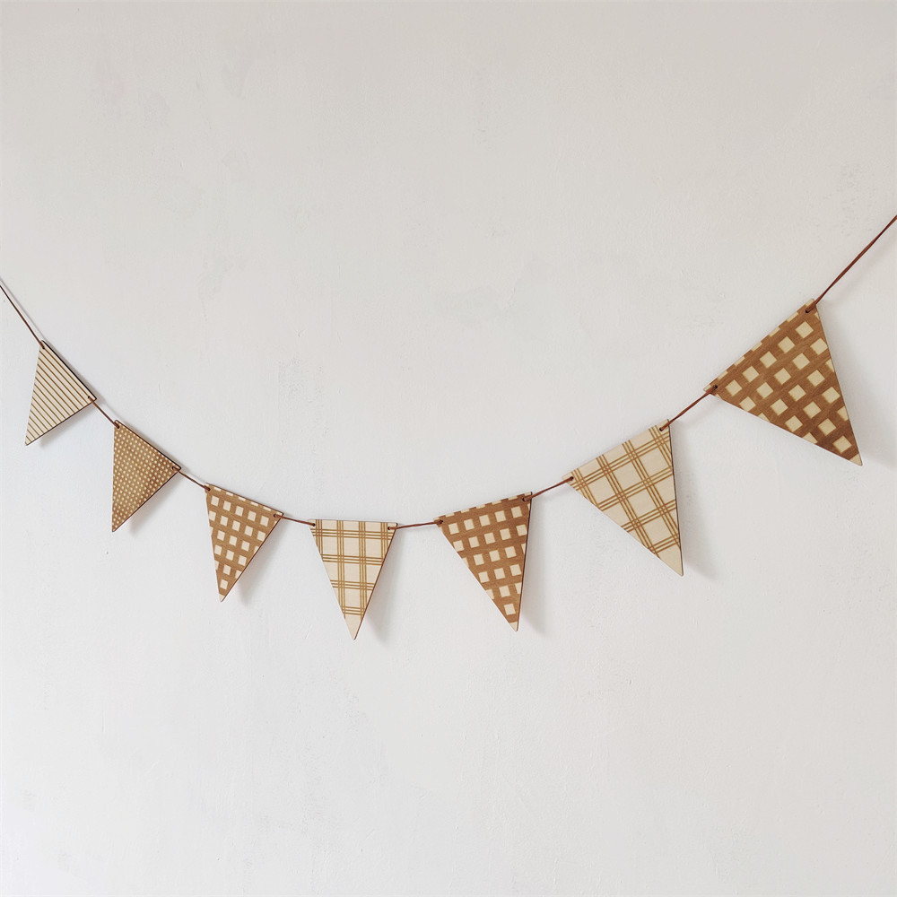 Nordic Houten Driehoek Vlag Mu - Baby Nursery Garland recensie en prijs