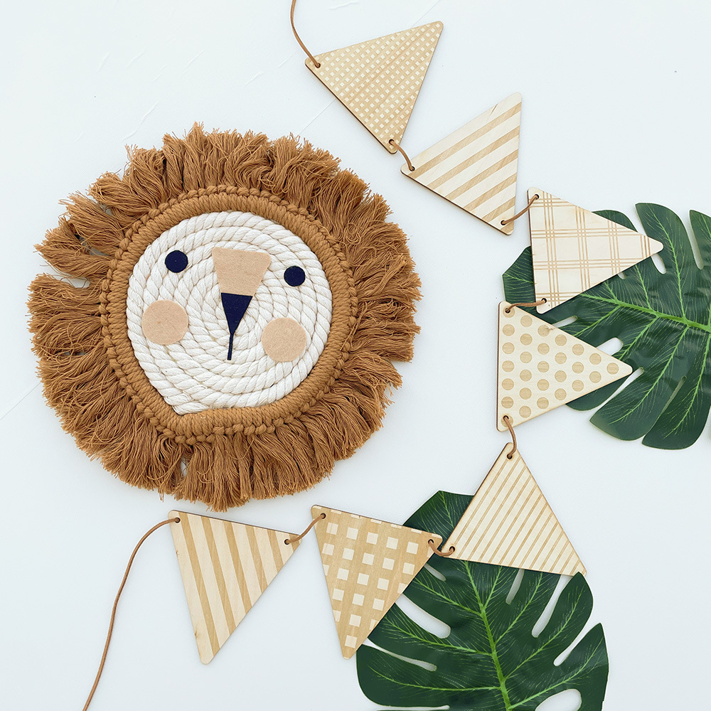 Nordic Houten Driehoek Vlag Mu - Baby Nursery Garland recensie en prijs
