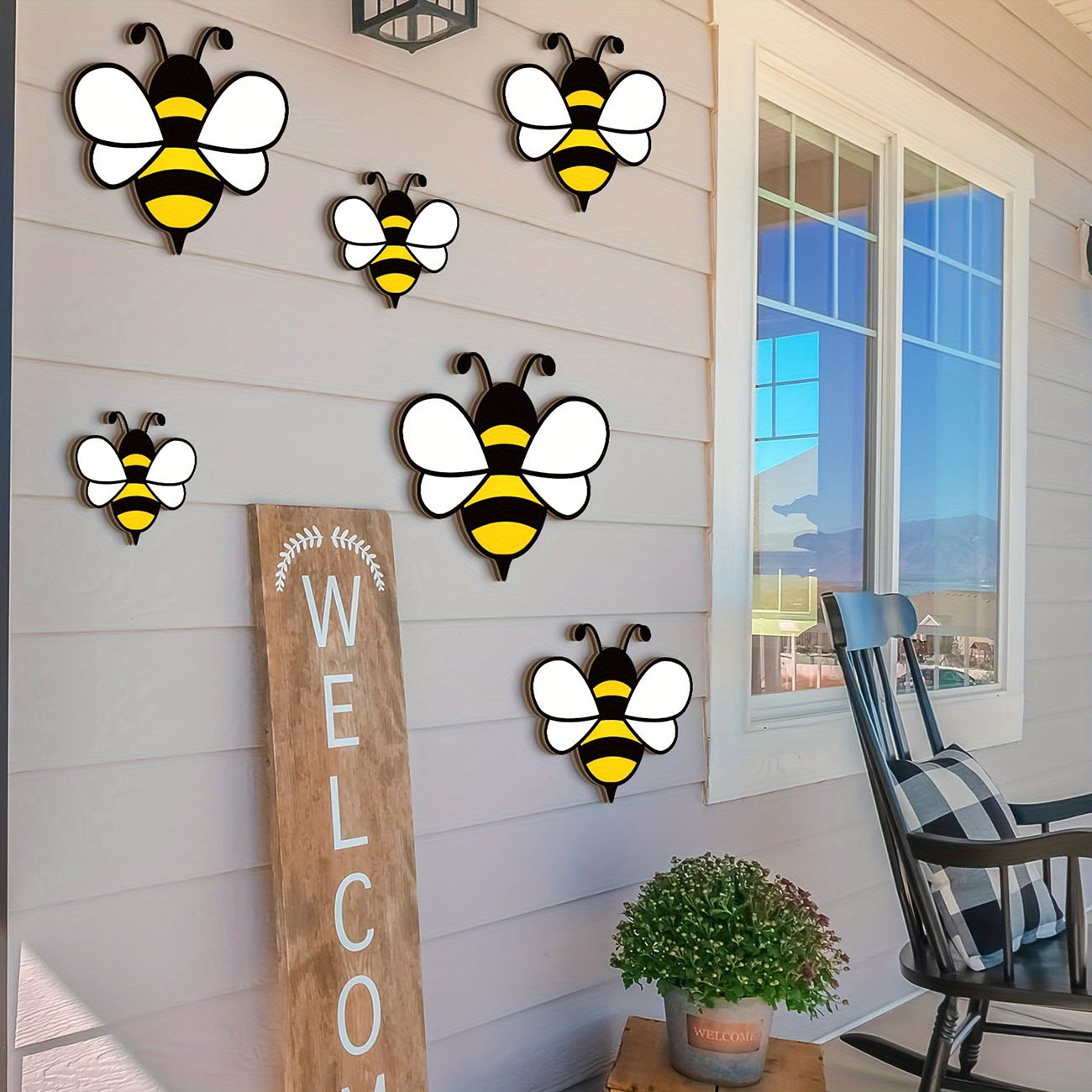 6 stuks schattige bijen houten - Baby Nursery Wall Stickers recensie en prijs