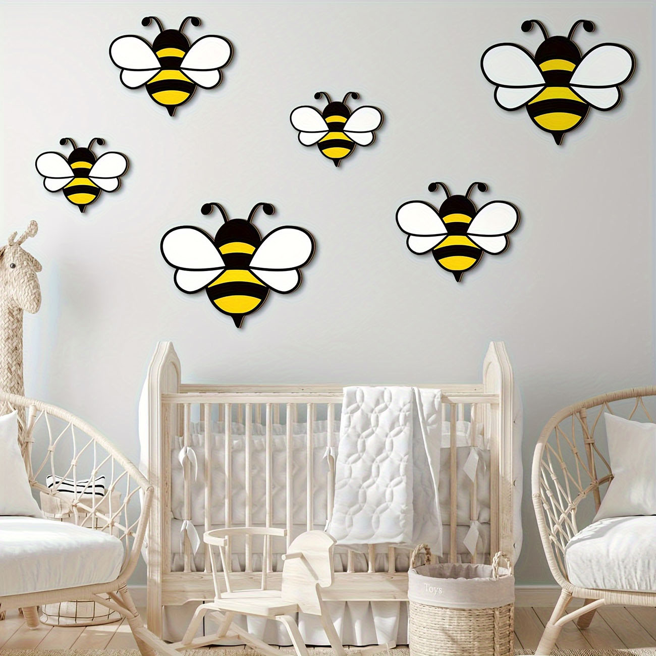 6 stuks schattige bijen houten - Baby Nursery Wall Stickers recensie en prijs