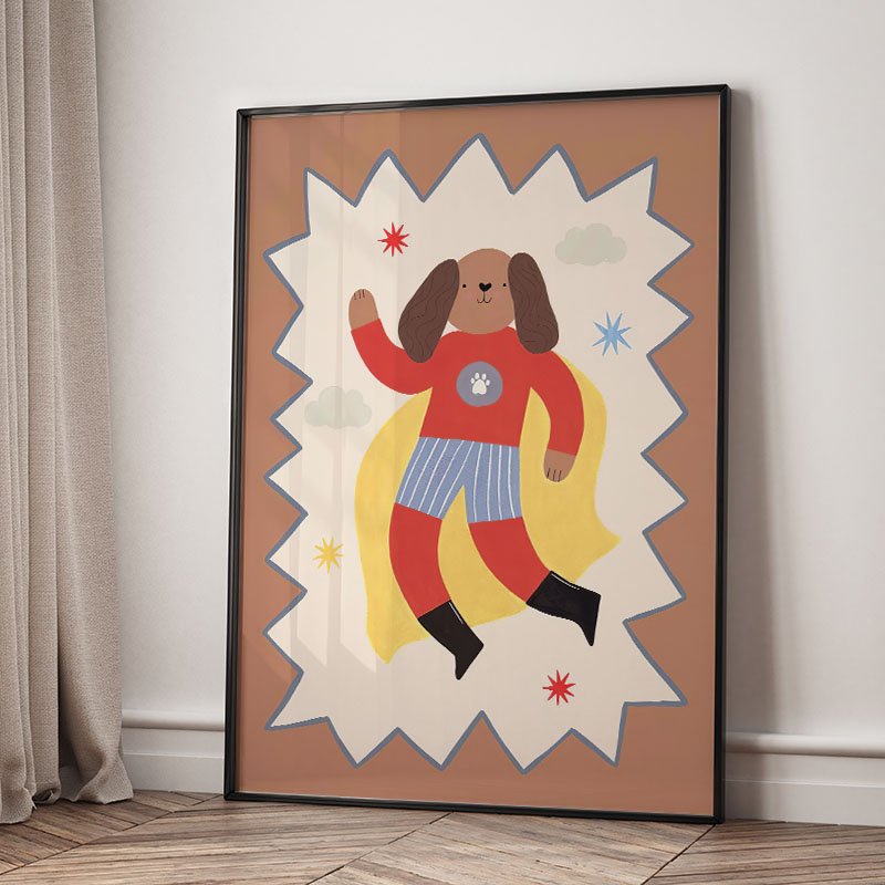 Grappige cartoon super coole k - Baby Nursery Kids recensie en prijs