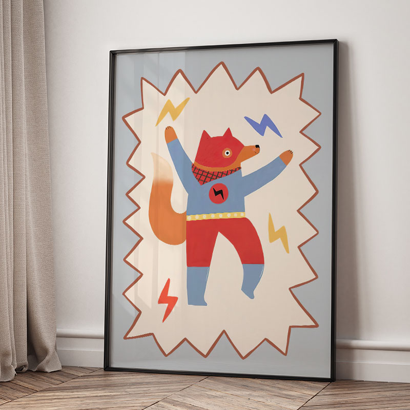 Grappige cartoon super coole k - Baby Nursery Kids recensie en prijs