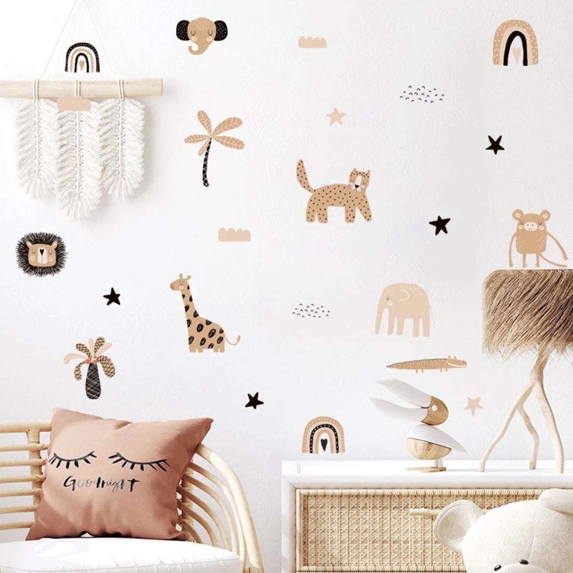 Boho Cartoon Regenbogen Ster S - Baby Nursery Wall Stickers recensie en prijs